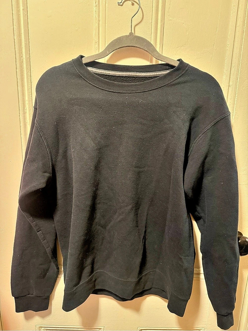 Fruit of the Loom EverSoft Fleece Crew Sweatshirt Black Medium